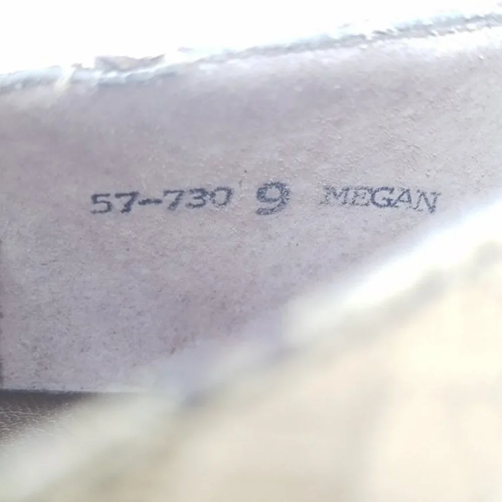 Fredrico shoe MEGAN gold genuine snakeskin VTG 9‎ - Picture 9 of 9